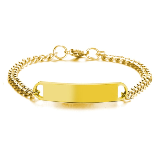 Engraved Nameplate Bangles for Couples