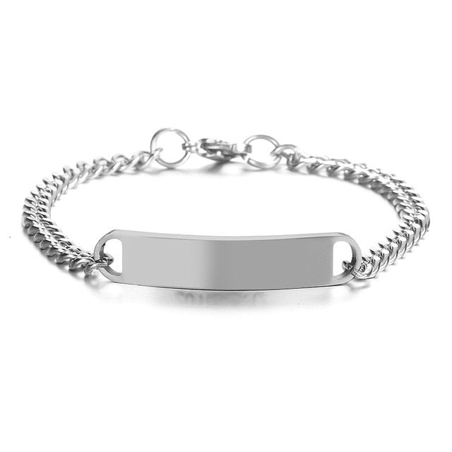 Engraved Nameplate Bangles for Couples