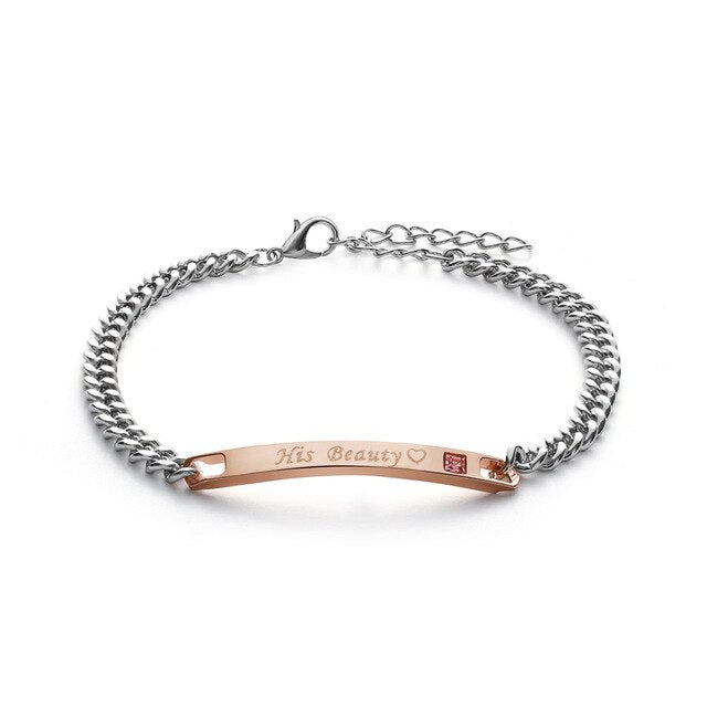Her King His Queen: Couple Bracelets