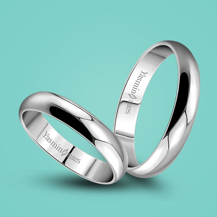 Sterling Silver Couple Rings
