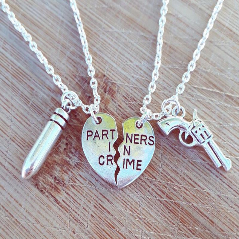 Partners in Crime Necklaces for Couples