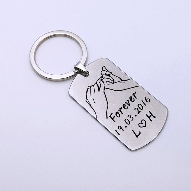 "Pinky Promise" Key Chain for Couples