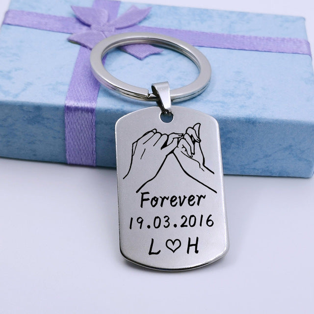 "Pinky Promise" Key Chain for Couples