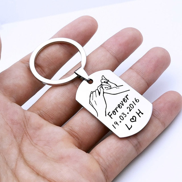 "Pinky Promise" Key Chain for Couples