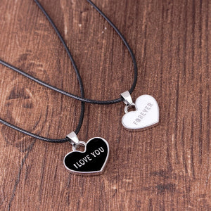 "I Love You Forever" Couple Pendant Necklace
