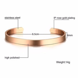 Vnox Engraving Couple Cuff Bracelets