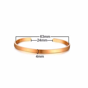Vnox Engraving Couple Cuff Bracelets