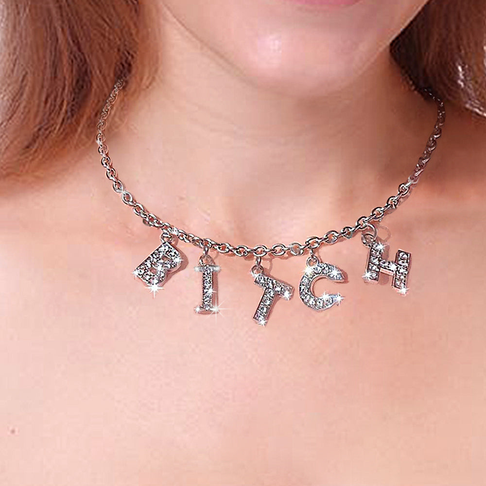 Harajuku Crystal Punk Choker Necklace