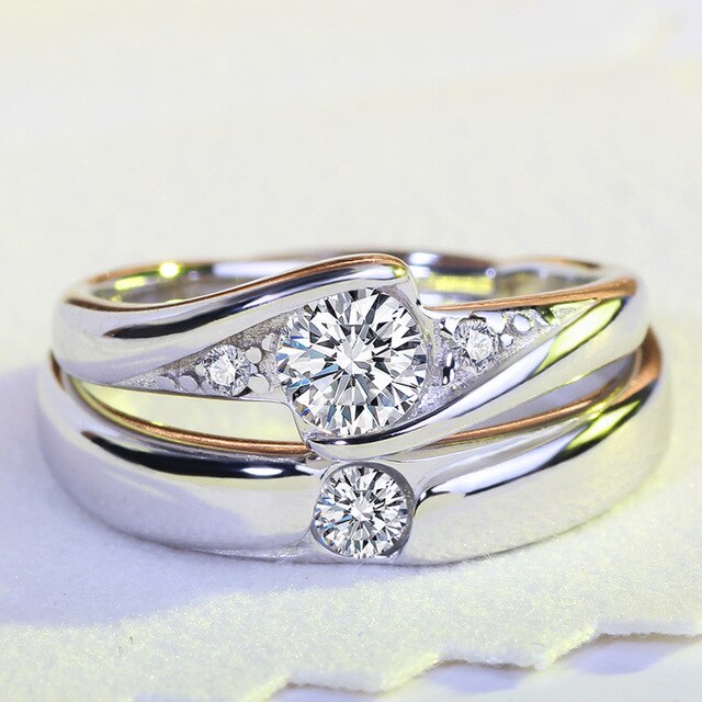 JUNXIN Engagement Couple Rings