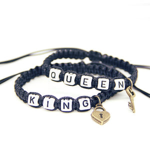 Cool Couple Bracelets "King And Queen"