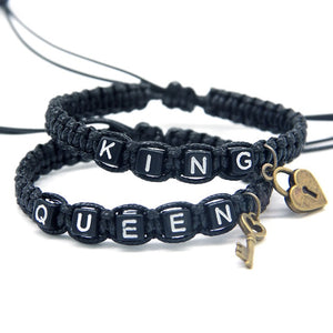Cool Couple Bracelets "King And Queen"