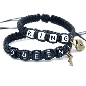 Cool Couple Bracelets "King And Queen"