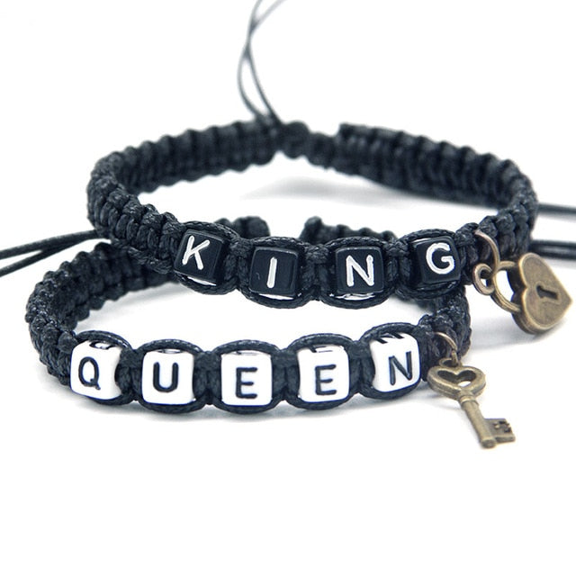 Cool Couple Bracelets "King And Queen"