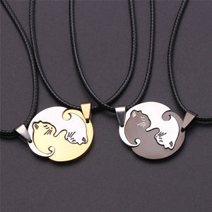 Cute Animal Pendant Necklace for Couples